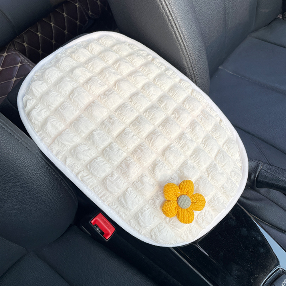 Car Armrest Box Mat, Cute Cartoon Car Interior Decoration, Central Armrest Cover, Car Armrest Box Mat, Universal Type
