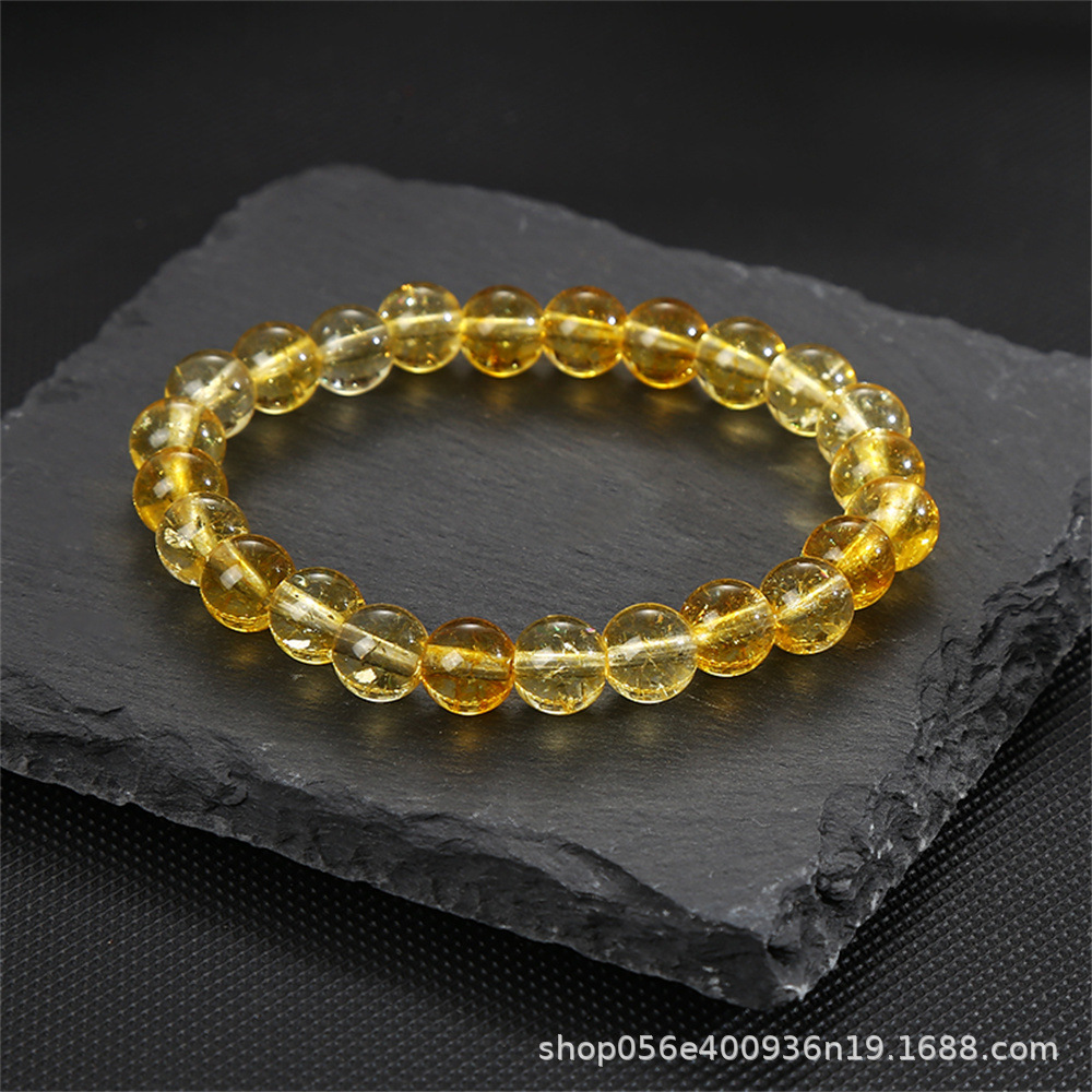 Moda simple 8mm pulsera de piedra de ágata natural alta sensación de mano de cristal cuentas pulsera comercio exterior al por mayor damas