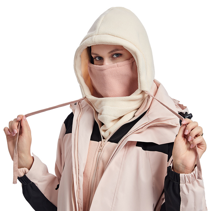 Máscara de equitación transfronteriza de otoño e invierno esquí al aire libre a prueba de viento a prueba de frío sombrero caliente protección facial protección del cuello sombrero integrado