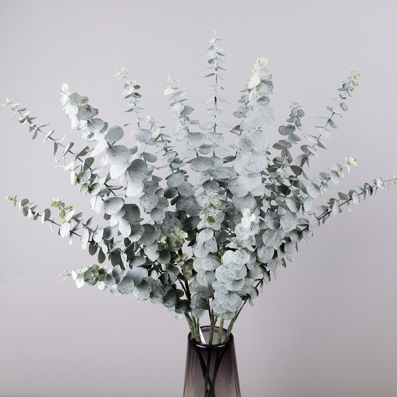 Amazon Artificial Green Plant Long-Stemmed Money Leaf for Home and Hotel Decoration, Money Grass, 5-Forked Eucalyptus Boxwood Leaf Amazon Artificial Green Plant Long-Stemmed Money Leaf for Home and Hotel Decoration, Money Grass, 5-Forked Eucalyptus Boxwood Leaf