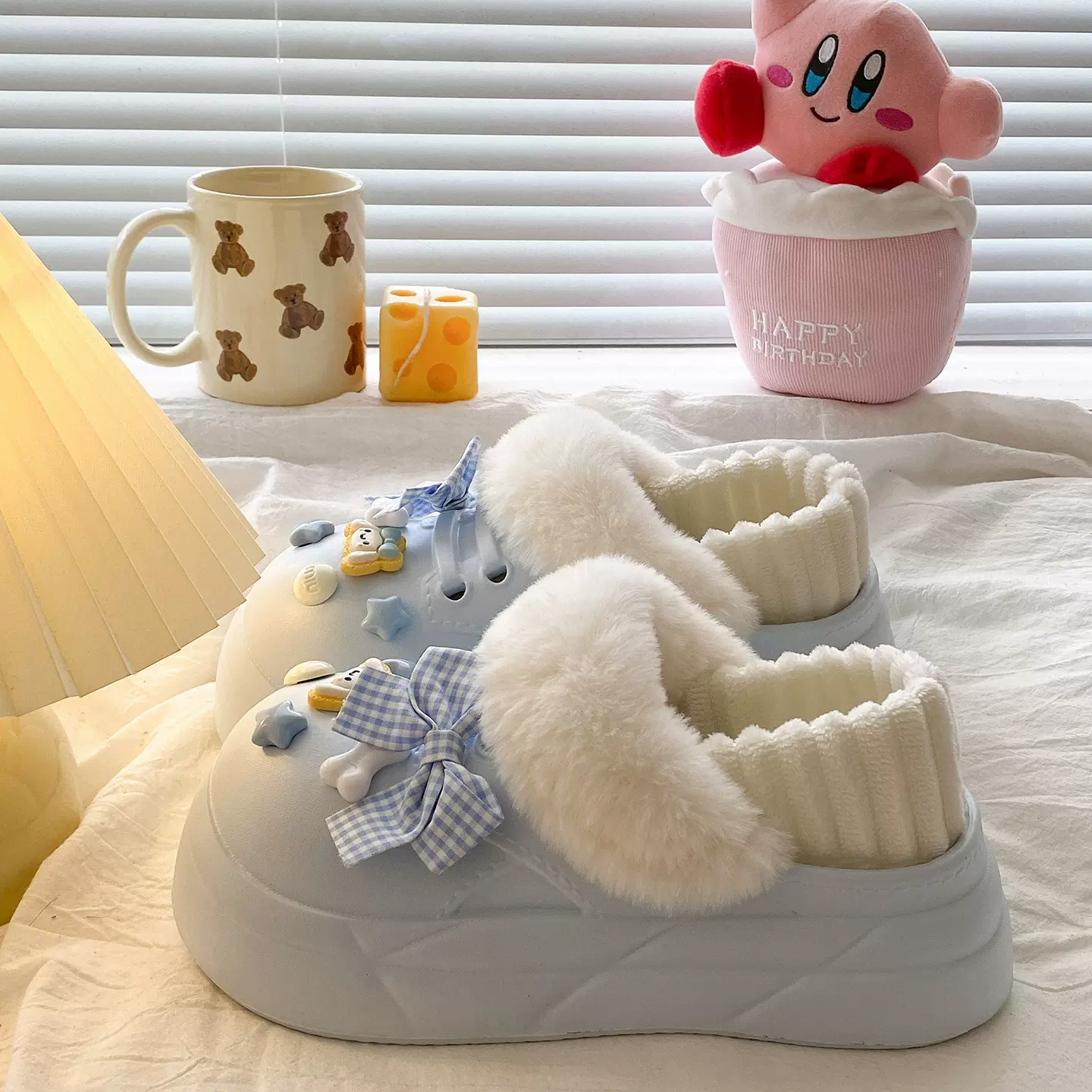 可爱棉拖鞋女士冬季包跟外穿防水2025新款家居厚底防滑保暖棉鞋女