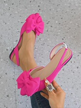 Q 44811 Bow Flat Toe Sandals ������ƽ����Ь �羳ŷ������