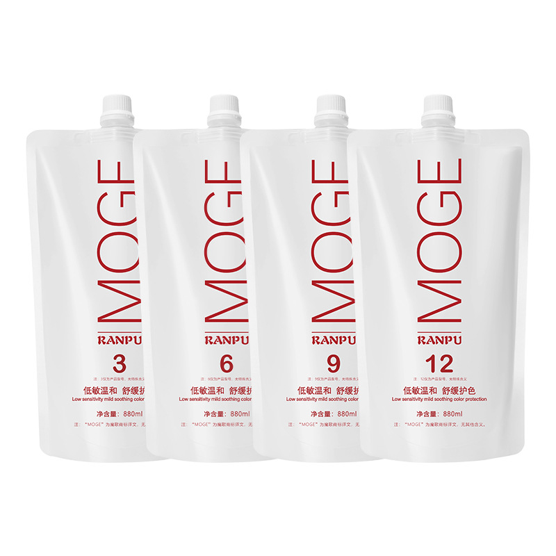 Peróxido de leche helado fragante tiñido suave desvanecimiento peróxido de leche barbería salón fábrica de cabello recto