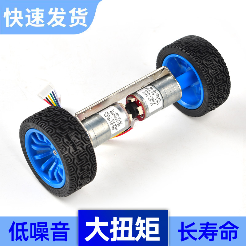 JGA25-320E编码器小车底盘大功率双轮小车平衡车架小车自两轮