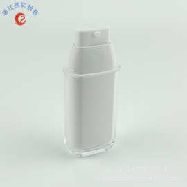新款设计30ml BB霜扁形隔离霜粉底液真空瓶 亚克力材质化妆品包材