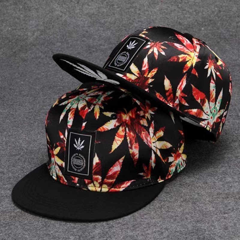 Unisex Casual Hip-hop Maple Leaf Flat Eaves Baseball Cap display picture 9