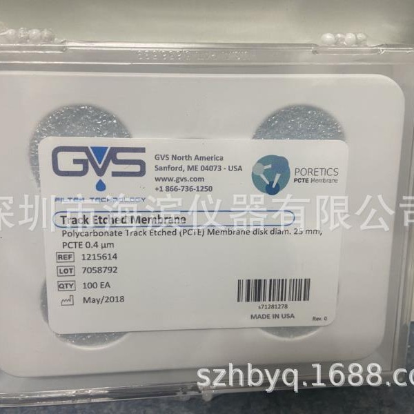 GVS聚四氟乙烯膜PTFE孔径0.22um直径13mm 1215485 PTFE材质批发