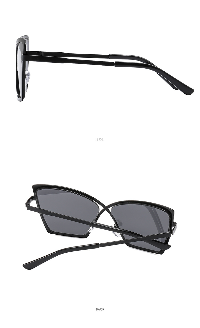 Streetwear Solid Color Ac UV400 Protection cat viene Eye Full Frame Women's Sunglasses display picture 12