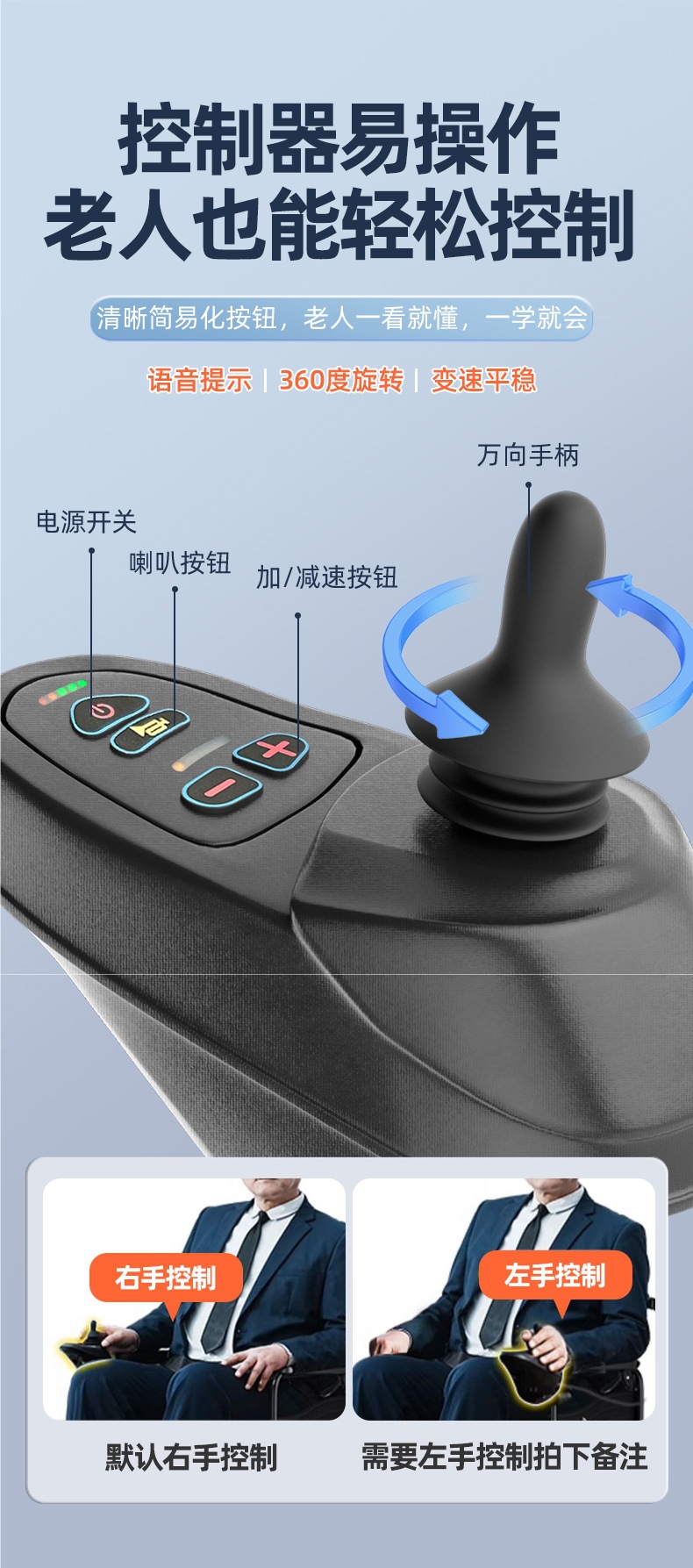 National Subsidy Beiweng Electric Wheelchair Intelligent Fully Automatic Folding Portable Scooter for the Elderly and Other Disabilities