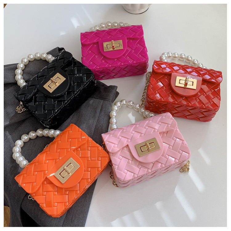 Fashion Candy Color Pearl Handle Mini Messenge Bag display picture 15