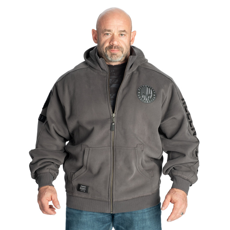 Gasp Ambassador Limited Edition Autumn and Winter Thickened Skull Multi-Layer Sports Bodybuilding Fitness Loose Large Size Jacket Sweater Jacket