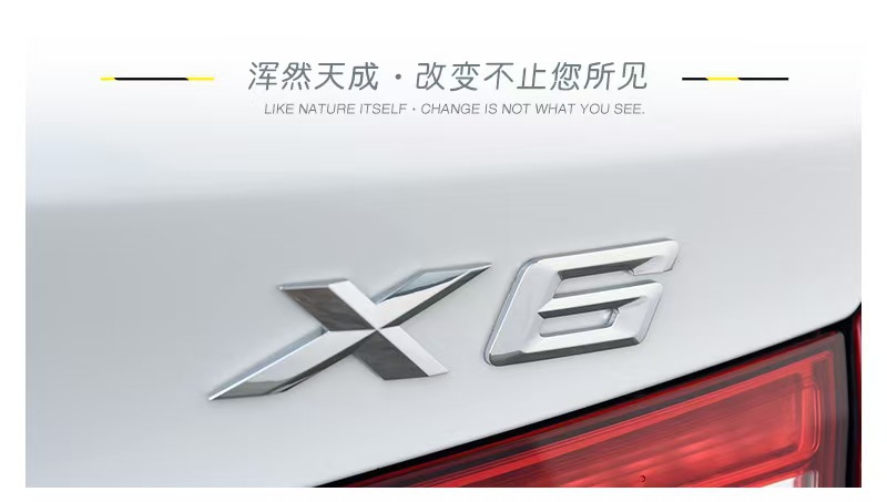 Suitable for Old Bmw X Series and Gt Series Tailgate Lettering, X1 X3 X4 X5 X6 Gt Lettering Modification Trunk Sticker