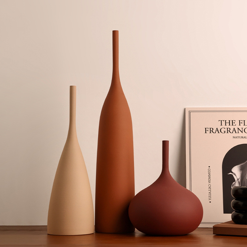 Beehan América y Europa estilo de moda textura de cerámica Morandi flores secas muestras blando entre adornos nórdicos
