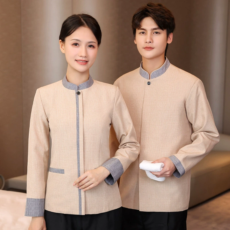 Уборка комнат рабочая одежда осень-зима с длинными рукавами Мужская и женская собственность персонал рабочая одежда торговый центр школа больница уборка тетя