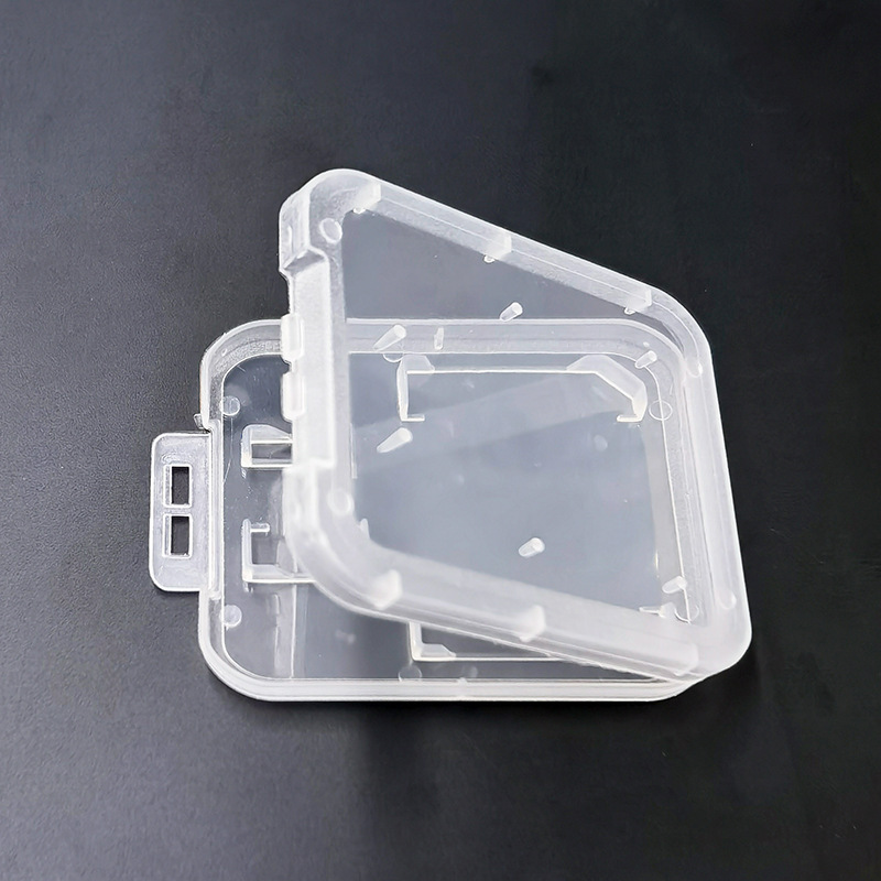 Supply TF card + SD card double box double card small white box memory card storage plastic box memory card protection box