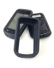 適用IGPSPORT  BSC100S保護套碼錶保護套黑色硅膠套子鋼化玻璃膜