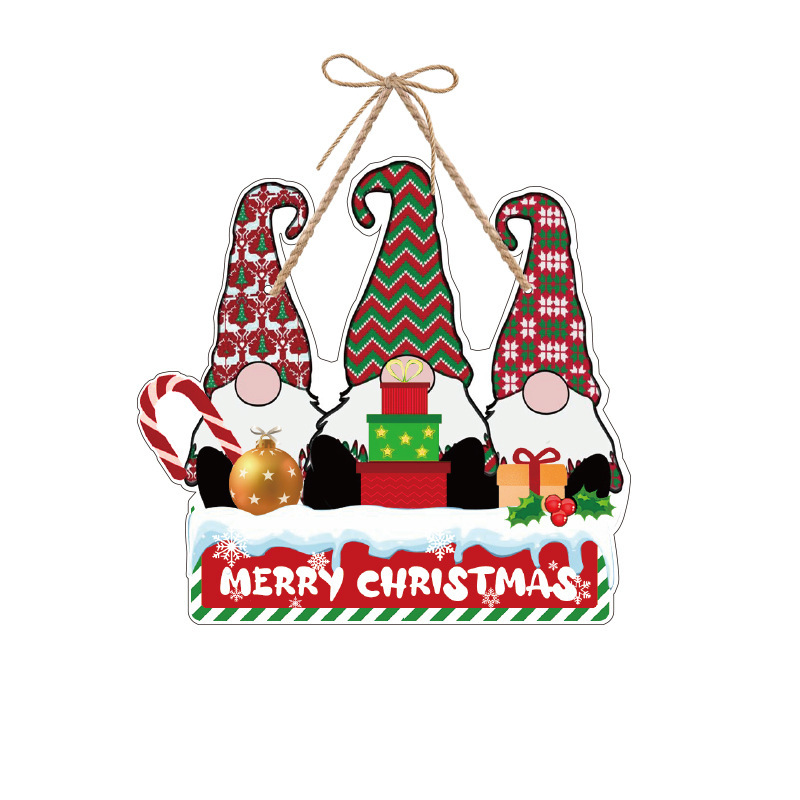 新品圣诞节装饰Merry Christmas场景派对氛围布置纸质创意小门挂|undefined