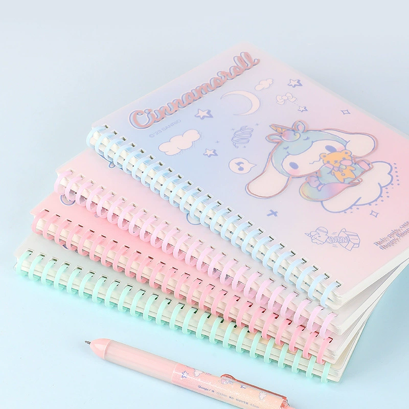 Школьный тетрадь Soft coil spiral notebook pp cover notebook A5 notepad students do not hurt hands KT81225
