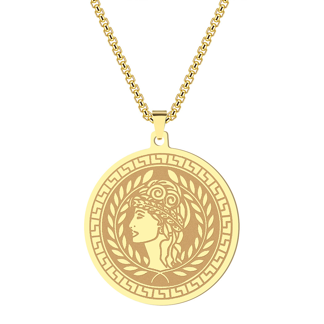 New European and American New Smart Goddess Athena geometric…