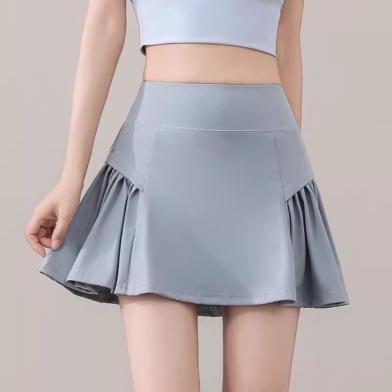 짧은 치마 데님 블루