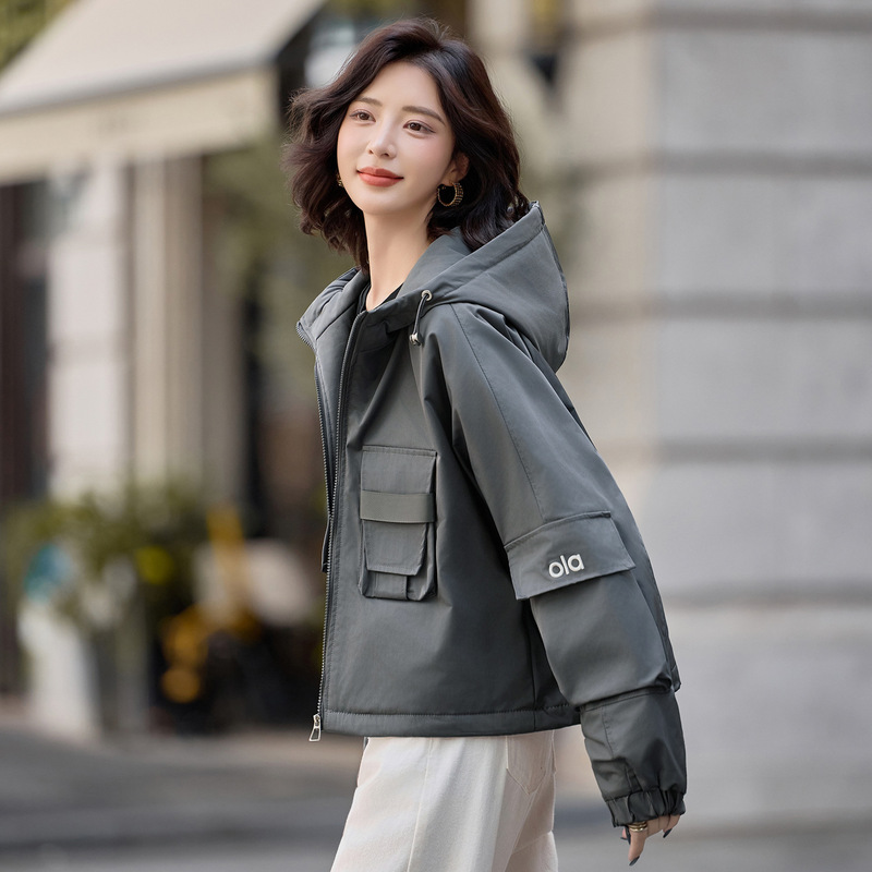 休闲派克棉服女士夹棉外套冬季2025新款时尚显瘦大码胖mm棉袄上衣|undefined