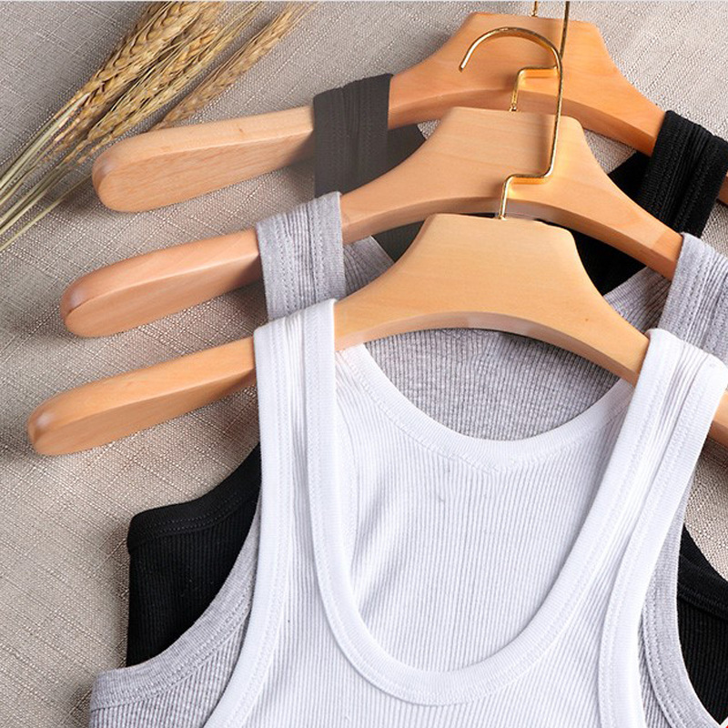 背心新疆棉螺纹吸汗透气修身型运动吊带打底棉料跨栏工字批发外贸