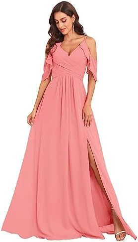 Vestido de dama de honor de gasa sin tirantes adecuado para vestidos de boda con tirantes abiertos Vestido de fiesta de boda con pliegues