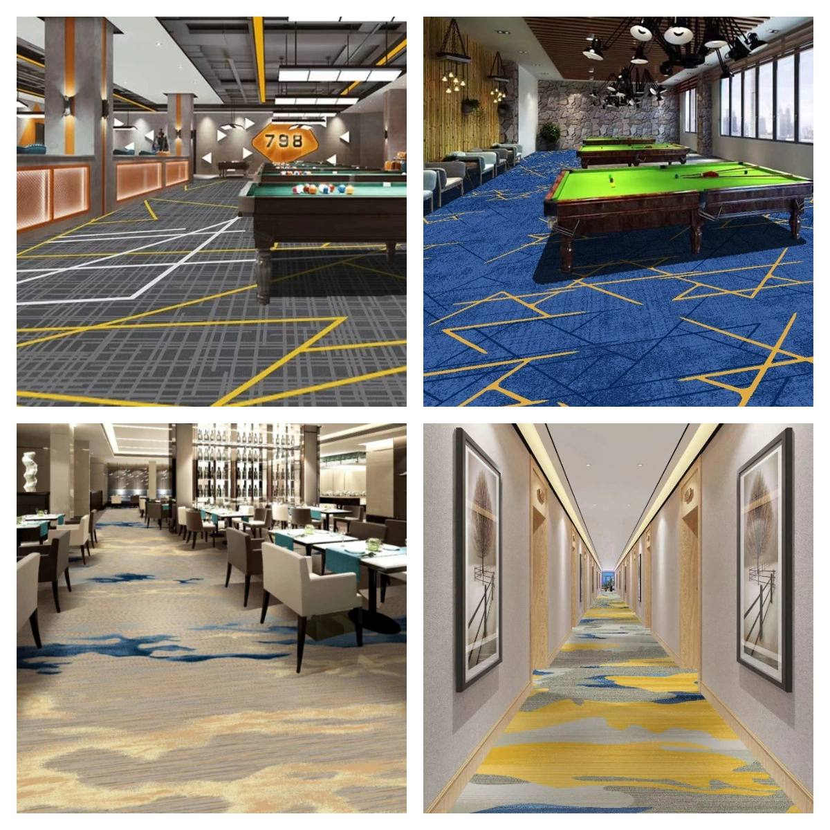 Table carpet, wear-resistant pool for pool hall, 450 gram, polyester, increased thickness