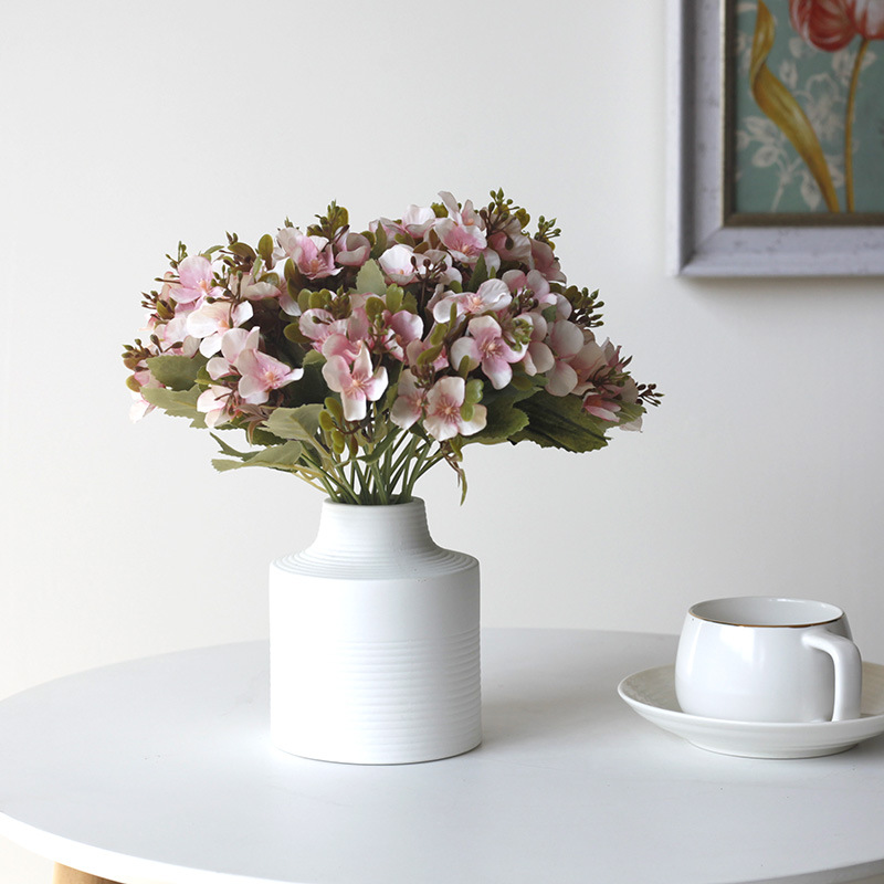 Artificial Hydrangea Bouquet For Wedding Home Table Decoration_voghion.com