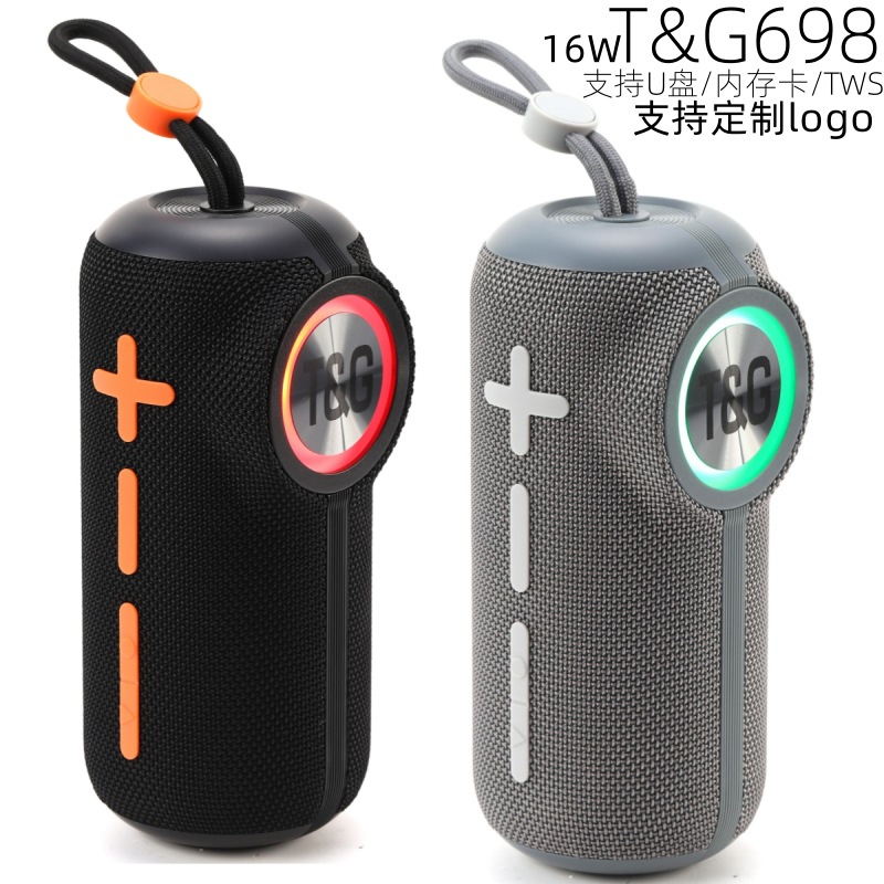 Transfronterizo TG698 altavoz Bluetooth de alto volumen doble altavoz portátil tela portátil tws subwoofer audio Bluetooth