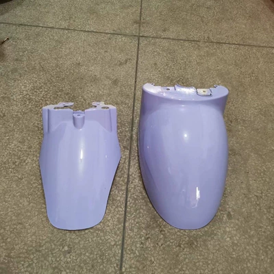 Electric vehicle fender | parts, water-blocking panel, painted front mudguard - taro-purple-little-turtle-king-front-clay-plate