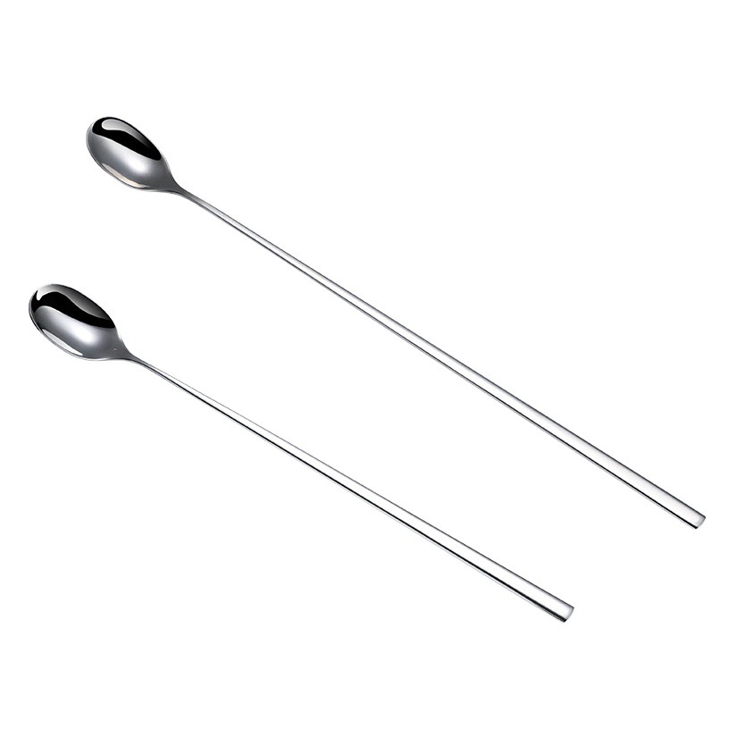 304 stainless steel long handle mixing spoon small spoon seasoning coffee spoon extended spoon dessert milk tea mixing stick
