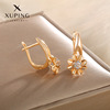 Jewelry, earrings, zirconium, suitable for import, European style