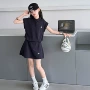 女童透气无袖夏季裙裤