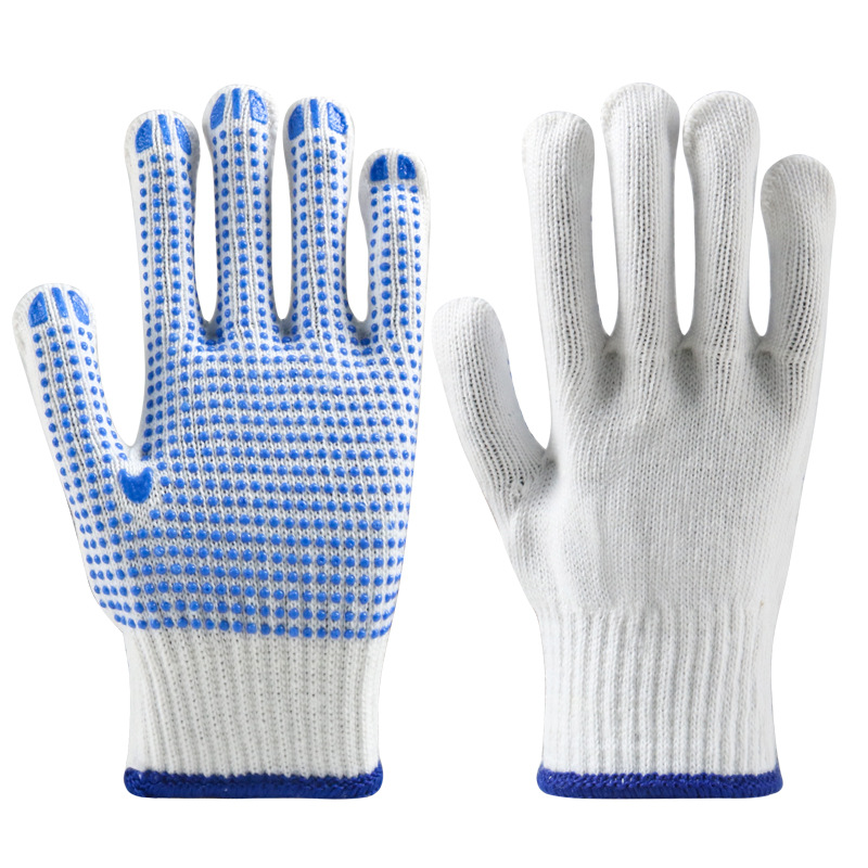 Guantes de plástico de 600g con puntos de orquídea y diez agujas.