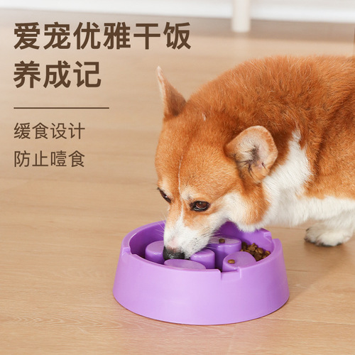 Cross-border dual-purpose dog slow feeder bowl, dog bowl, cat bowl, slow feeder bowl, anti-choking, anti-slip licking plate, pet bowl, food utensil