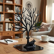 鹿角树形饰品收纳架耳环戒指手链收纳挂架珠宝展示架家用装饰品