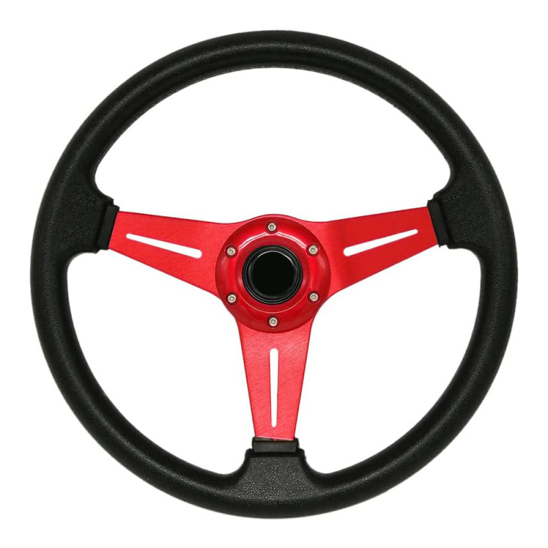 14inch Suitable for General Models Car Modification Accessories Steering Wheel Racing Steering Wheel Pu Leather Steering Wheel