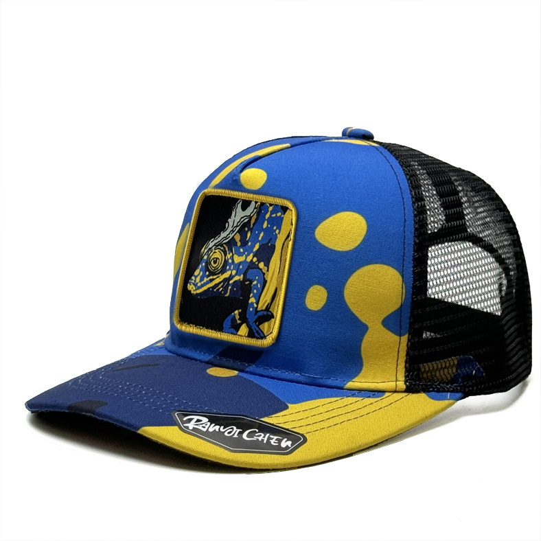 Graffiti Printed Baseball Cap Animal Fan Embroidered Flower Hat Mesh Cap Outdoor Casual Sunnet Hat Male_voghion.com