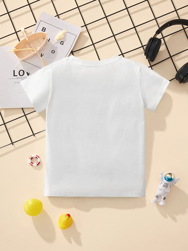 Little Bitty Children's Summer T-shirt Wholesale for Small Boys, 25 New Summer T-shirts for Young Boys