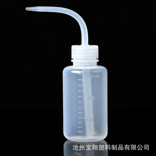 定制1000毫升塑料洗瓶弯嘴瓶白色弯头冲洗瓶150ml多肉弯嘴