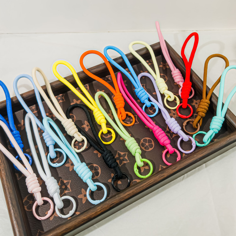Single Rope Q65 Multi-Color Mobile Phone Lanyard Short Anti-Lost Wrist Strap Handmade Woven Cotton Rope DIY Accessory Keychain Single Rope Q65 Multi-Color Mobile Phone Lanyard Short Anti-Lost Wrist Strap Handmade Woven Cotton Rope DIY Accessory Keychain