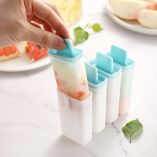 4 pack plastic ice cream molds, household diy popsicle molds, popsicle ice cream ice cream molds wholesale