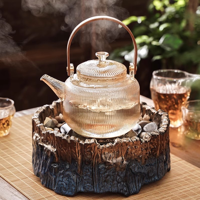 岳恒 凤凰天池 煮茶炉电陶炉家用静音台式铁壶银壶玻璃壶烧水炉