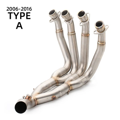 Motorcycle Yamaha Yamaha R6 Modified Stainless Steel Front Exhaust Connection Pipe 98-19 Exhaust Pipe (Motorcycle exhaust pipe) - r6-stainless-steel-front-section-2006-2016