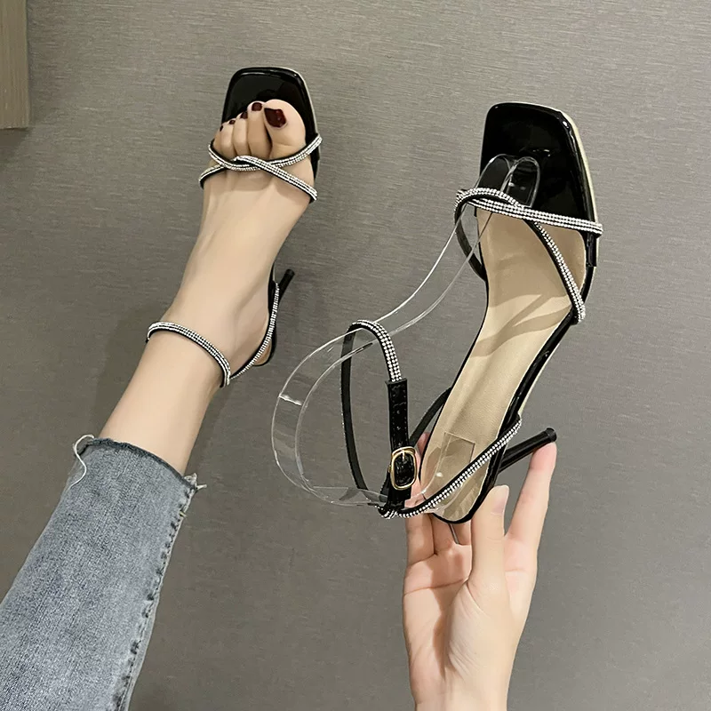 Sandals, summer fashionable sexy high footwear, 2025 years, Korean style