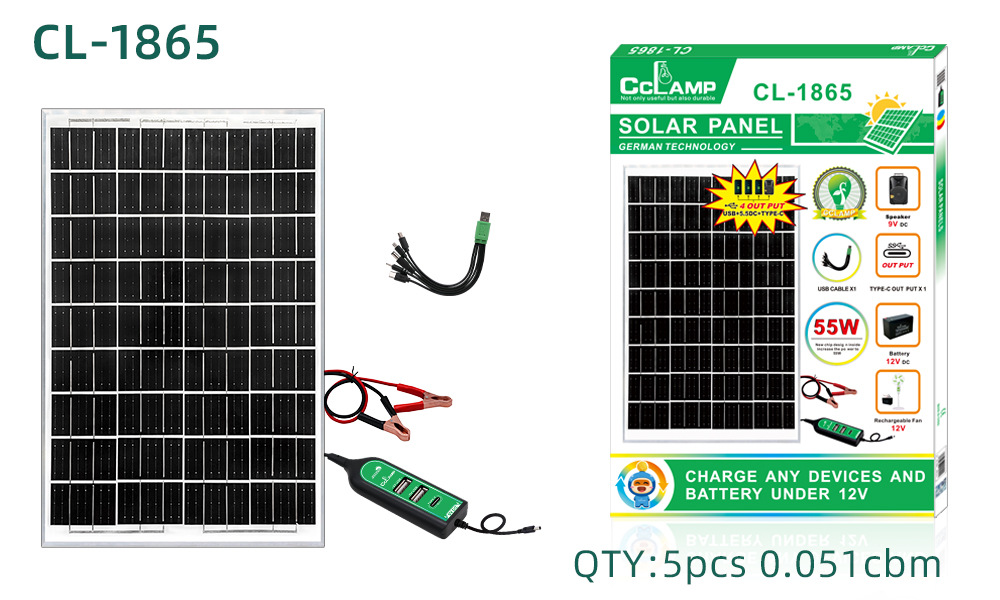Nuevo panel solar fotovoltaico sistema fotovoltaico de silicio monocristalino módulo de generación de energía recargable panel fotovoltaico al aire libre