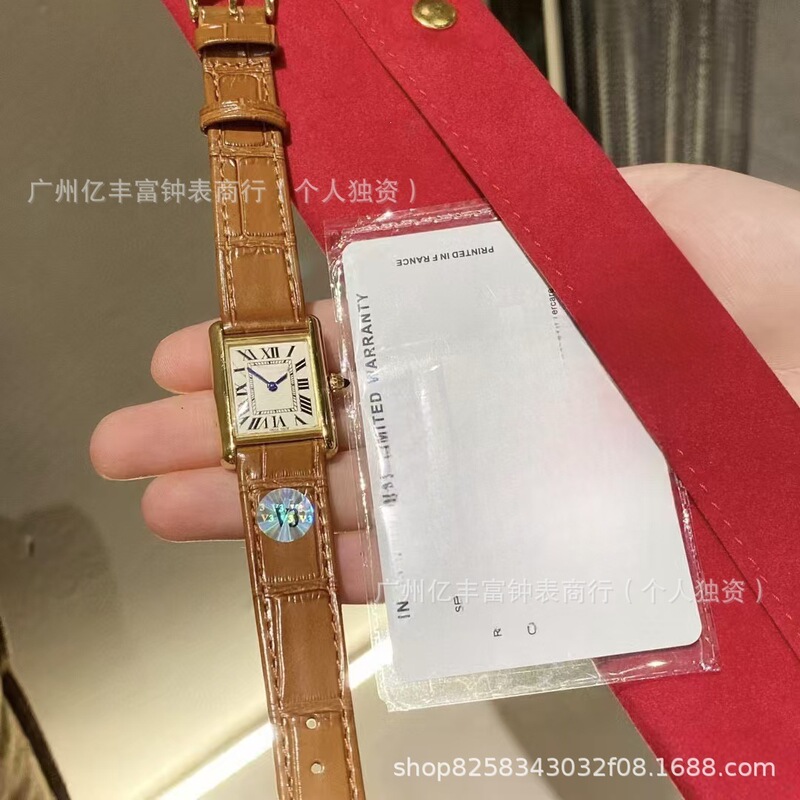 ARF Factory High-Quality Korean Version Daytona Vintage Tank Square Women's Santos Watch Second-Hand Women's Watch ARF Factory High-Quality Korean Version Daytona Vintage Tank Square Women's Santos Watch Second-Hand Women's Watch