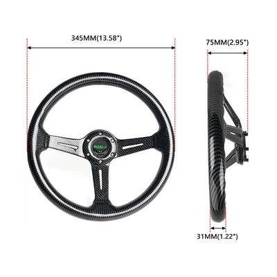 Steering Wheel 14inch Carbon: Steering wheel