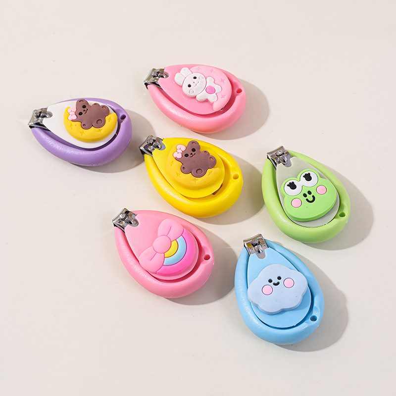 Cortaúñas de Seguridad para Bebé, Plástico y Acero Inoxidable, para Bebés y Niños Pequeños
